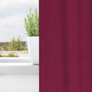 vidaXL Fekete Függöny Gyűrűkkel 2 pcs Bordó 260 x 140 cm Poliészter