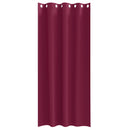 vidaXL Fekete Függöny Gyűrűkkel 2 pcs Bordó 260 x 140 cm Poliészter