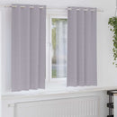 vidaXL Fekete Függöny Gyűrűkkel 2 db Fém Szürke 175 x 140 cm