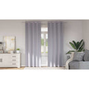 vidaXL Fekete Függöny Gyűrűkkel 2 db Fém Szürke 225 x 140 cm