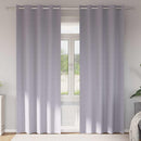 vidaXL Fekete Függöny Gyűrűkkel 2 pcs Fém Szürke 260 x 140 cm