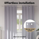 vidaXL Fekete Függöny Gyűrűkkel 2 pcs Fém Szürke 260 x 140 cm