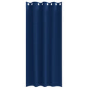 vidaXL Fekete Függöny Gyűrűkkel 2 pcs Sötét kék 225 x 140 cm