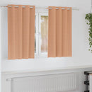 vidaXL Fekete Függöny Gyűrűkkel 2 db Világos Barna 140 x 140 cm