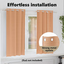 vidaXL Fekete Függöny Gyűrűkkel 2 pcs Világos Barna 175 x 140 cm