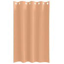 vidaXL Fekete Függöny Gyűrűkkel 2 pcs Világos Barna 175 x 140 cm