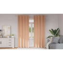 vidaXL Fekete Függöny Gyűrűkkel 2 pcs Világos Barna 225 x 140 cm