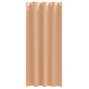 vidaXL Fekete Függöny Gyűrűkkel 2 pcs Világos Barna 245 x 140 cm