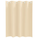 vidaXL Fekete Függöny Gyűrűkkel 2 pcs Krém 140 x 140 cm Poliészter