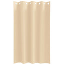 vidaXL Fekete Függöny Gyűrűkkel 2 pcs Krém 175 x 140 cm Poliészter