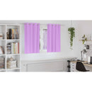 vidaXL Fekete Függöny Gyűrűkkel 2 pcs Lila 140 x 140 cm Poliészter
