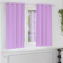 vidaXL Fekete Függöny Gyűrűkkel 2 db Lila 175 x 140 cm Poliészter