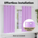 vidaXL Fekete Függöny Gyűrűkkel 2 pcs Lila 175 x 140 cm Poliészter
