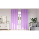 vidaXL Fekete Függöny Gyűrűkkel 2 pcs Lila 225 x 140 cm Poliészter