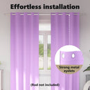 vidaXL Fekete Függöny Gyűrűkkel 2 pcs Lila 225 x 140 cm Poliészter