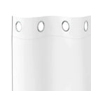 vidaXL Fekete Függöny Gyűrűkkel 2 pcs Tiszta Fehér 175 x 140 cm