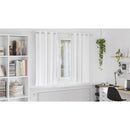 vidaXL Fekete Függöny Gyűrűkkel 2 pcs Tiszta Fehér 175 x 140 cm