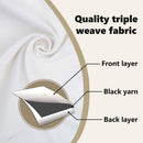 vidaXL Fekete Függöny Gyűrűkkel 2 pcs Tiszta Fehér 225 x 140 cm