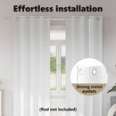 vidaXL Fekete Függöny Gyűrűkkel 2 pcs Tiszta Fehér 225 x 140 cm