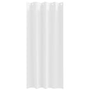 vidaXL Fekete Függöny Gyűrűkkel 2 pcs Tiszta Fehér 225 x 140 cm