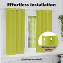 vidaXL Fekete Függöny Gyűrűkkel 2 pcs Zöld 175 x 140 cm Poliészter