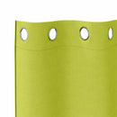 vidaXL Fekete Függöny Gyűrűkkel 2 db Zöld 245 x 140 cm Poliészter