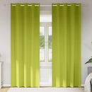 vidaXL Fekete Függöny Gyűrűkkel 2 db Zöld 245 x 140 cm Poliészter