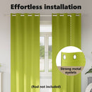 vidaXL Fekete Függöny Gyűrűkkel 2 pcs Zöld 245 x 140 cm Poliészter