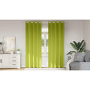 vidaXL Fekete Függöny Gyűrűkkel 2 pcs Zöld 260 x 140 cm Poliészter