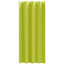 vidaXL Fekete Függöny Gyűrűkkel 2 pcs Zöld 260 x 140 cm Poliészter