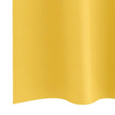 vidaXL Fekete Függöny Gyűrűkkel 2 db Mustár sárga 260 x 140 cm