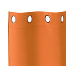 vidaXL Fekete Függöny Gyűrűkkel 2 pcs Élénk narancs 175 x 140 cm