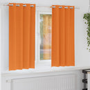 vidaXL Fekete Függöny Gyűrűkkel 2 pcs Élénk narancs 175 x 140 cm