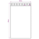 vidaXL Fekete Függöny Gyűrűkkel 2 db Élénk narancs 175 x 140 cm