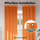 vidaXL Fekete Függöny Gyűrűkkel 2 pcs Élénk narancs 245 x 140 cm