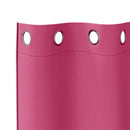 vidaXL Fekete Függöny Gyűrűkkel 2 pcs Élénk rózsaszín 175 x 140 cm