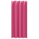vidaXL Fekete Függöny Gyűrűkkel 2 db Élénk rózsaszín 225 x 140 cm