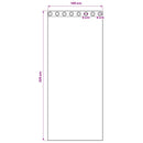 vidaXL Fekete Függöny Gyűrűkkel 2 db Élénk rózsaszín 225 x 140 cm