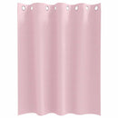 vidaXL Fekete Függöny Gyűrűkkel 2 pcs Babarózsaszín 140 x 140 cm