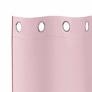vidaXL Fekete Függöny Gyűrűkkel 2 pcs Babarózsaszín 225 x 140 cm