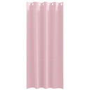 vidaXL Fekete Függöny Gyűrűkkel 2 pcs Babarózsaszín 225 x 140 cm