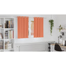 vidaXL Fekete Függöny Gyűrűkkel 2 pcs Terrakotta 140 x 140 cm