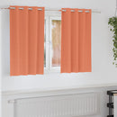 vidaXL Fekete Függöny Gyűrűkkel 2 db Terrakotta 140 x 140 cm