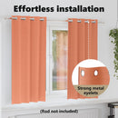 vidaXL Fekete Függöny Gyűrűkkel 2 pcs Terrakotta 175 x 140 cm