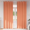 vidaXL Fekete Függöny Gyűrűkkel 2 pcs Terrakotta 225 x 140 cm