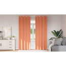 vidaXL Fekete Függöny Gyűrűkkel 2 pcs Terrakotta 260 x 140 cm