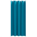 vidaXL Fekete Függöny Gyűrűkkel 2 pcs Türkiz 245 x 140 cm Poliészter