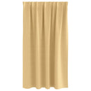 vidaXL Fekete Függöny Gyűrűkkel 2 pcs Bézs 140 x 140 cm Poliészter