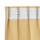 vidaXL Fekete Függöny Gyűrűkkel 2 pcs Bézs 225 x 140 cm Poliészter