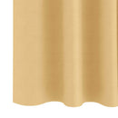 vidaXL Fekete Függöny Gyűrűkkel 2 pcs Bézs 225 x 140 cm Poliészter